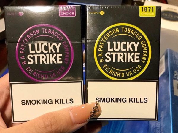 thuốc lá lucky strike tím 1 bấm